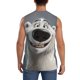 thumbnail image 4 of Balery Smiling Polar Bear Camisetas sin mangas para hombre, absorbe la humedad y protege contra el mal olor.-Small, 4 of 7
