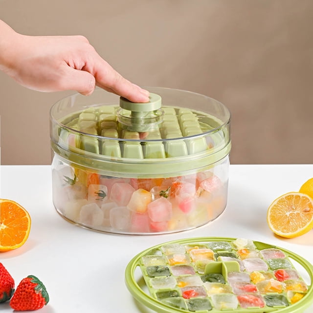 for Easy Ice Making and Dispensing - Effortless Ice Removal with Layered Design for Home Use