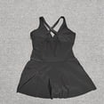 thumbnail image 6 of Daiosportswear Plus Size Women One Piece Swim Dress Tummy Control Swimsuits Twist Front Bathing Suit Body Shaping Swimwear,Swimwear for Women Black XXXXL(XXXXL), 6 of 7