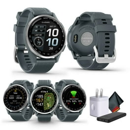 Garmin Approach S50 (Slate/Black) Golf GPS Smartwatch Bundle with