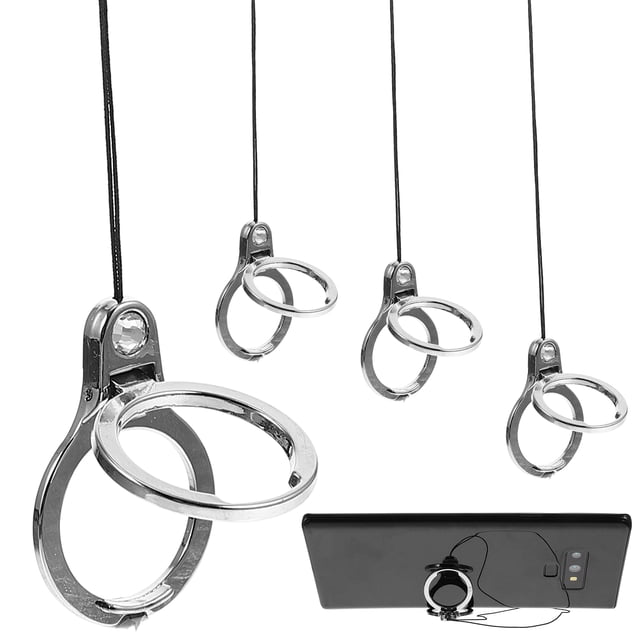 MasteelfCA 4Pcs Cell Phone Ring Holder Stand Smartphone Lanyard Mobile Phone Accessory