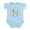 Sky Blue, variant on CafePress - Goat Infant Bodysuit - Baby Light Bodysuit, Size Newborn - 24 Months