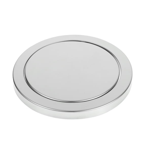 Trash Can Lid Replacement Stainless Steel Round Cover Embedded Swing Top Waste Bin Cover For Bathroom Office Kitchen Garbage Disposal