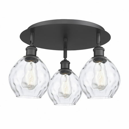 Innovations Lighting - Waverly - 3 Light Flush Mount In Industrial Style-9