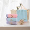 thumbnail image 4 of DPTALR Towel Leaves Embroidered With Letters Absorbent For The Home Home Partner Face Hand Towel, 4 of 6