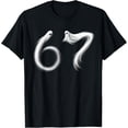thumbnail image 1 of Funny Six Seven 6 7 Meme 67 Design Ghost Halloween - Camiseta de disfraz, 1 of 2