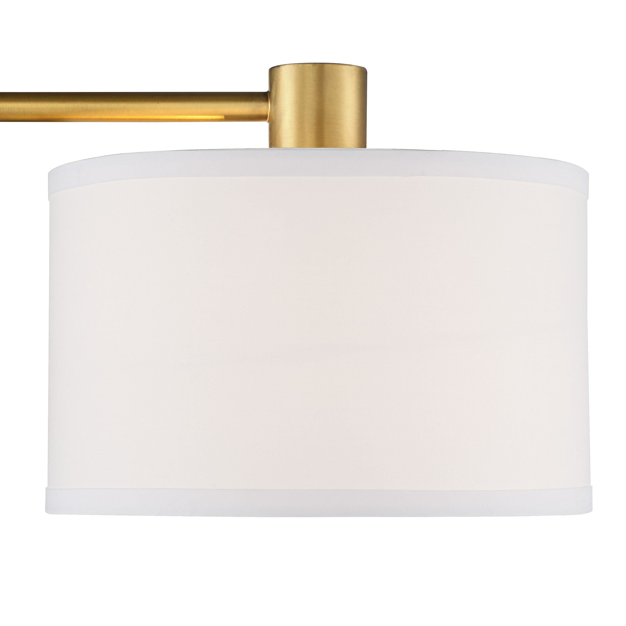 360 Lighting Colby Modern Desk Lamp 21" High Antique Gold with USB and AC Power Outlet in Base White Linen Drum Shade for Bedroom Living Room Desk