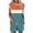 Orange, variant on gbyLJF Two Piece Sets for Women Color Block Short Sleeve Shorts Set with Pockets Summer Matching Sets
