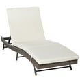 thumbnail image 3 of Outsunny Patio Rattan Lounge Chair, Cushioned, Adjustable Backrest, Brown, 3 of 10