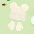 thumbnail image 1 of Chapeaux Bébé Tricotés Hiver Double Pompon, 1 of 3