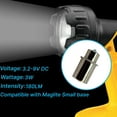 thumbnail image 2 of HQRP 180LM High Power 3w LED Replacement Flashlight Bulb For 3-6 D C Cell Lanterns Flashlights Torchs 3.2v - 9V Small Base, 2 of 6