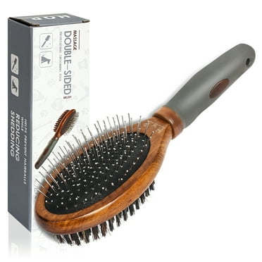 Premium Dog Brush for Grooming Double Side Pin and Bristle Brush