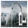 thumbnail image 4 of Electric Hot Water Heater Faucet, 3000W Kitchen Instant Heating Faucet,360 Degree Rotation LCD Digital For Kitchen Bathroom ,Easy to Install, 4 of 7