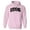 Pink, variant on 1996 College Style Hoodie Sweatshirt Unisex Large White