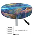 thumbnail image 3 of Cauagu Colorful Winged Dolphin Print Round Stool Covers,Seat Cushion for Round Bar Stool Chair Seat Cover for Bar Round Chair Fits for 12/13/14in Bar Stool Cushion, 3 of 7