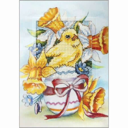 UPC: 5901703211739 | Orchidea Easter Chicken Greeting Card Counted Cross-Stitch Kit