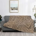 thumbnail image 2 of Rozeui Leopard Print-2 for Flannel Blanket, Soft Fuzzy Plush King Blanket for Winter, Thick and Warm All-Season Bed Throw-40"x30", 2 of 6