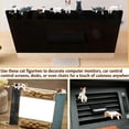 thumbnail image 6 of Mini Cat Desk Decor, Office Decor Funny Dog Desk Figurines Rearview Mirror Accessories, Cute Car Dashboard Decorations & Computer Monitors & Computer, Kawaii Computer Monitor Pets, 6 of 7