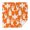 Orange Halloween Ghosts, variant on Orange Halloween Ghosts Square Tablecloth,Waterproof Square Table Cover,Wipeable Spillproof Washable Table Cover for Home Kitchen Party Decor 42"X42"(107x107cm)