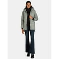 thumbnail image 2 of Big Chill Women's and Women's Plus Wide Quilted Puffer Coat with Faux Fur Trim Hood, Sizes S-3X, 2 of 5
