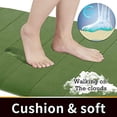 thumbnail image 2 of Yimobra Memory Foam Bath Mat Large Size, 31.5 x 19.8 Inches,Soft and Comfortable, Super Water Absorption, Non-Slip, Thick, Machine Wash, Easier to Dry for Bathroom Floor Rug , Olive Green, 2 of 6