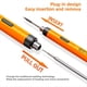thumbnail image 2 of Soldador Portátil Recargable por USB, Herramienta de Soldadura Eléctrica de Reparación Ajustable con Temperatura de 3 Velocidades, Color Naranja, 2 of 5