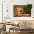 thumbnail image 5 of Elephant Stock Motherly Lioness Wall Art - Horizontal Canvas Wall Art - Living Room Wall Decor - Animal Canvas - Beige And Brown Decor - 39" x 26", 5 of 8