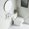 thumbnail image 4 of DeerValley DV-1V081L White Ceramic Handmade Rectangular Wall Mount Bathroom Sink, 4 of 12