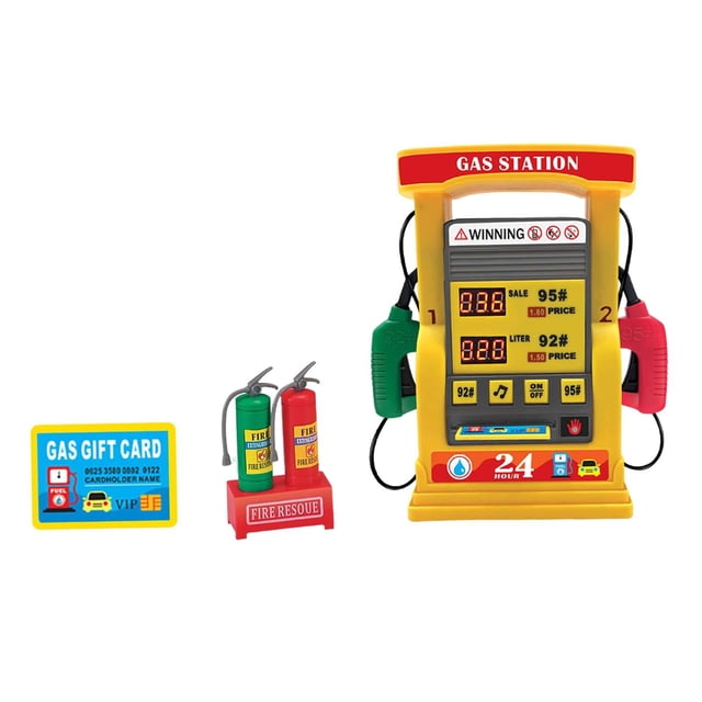 Ensemble de Jeu de Station-Service Modèle d'Imitation Automatique Service Éducatif pour Enfants Jaune