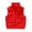 Red, variant on Little Girl's Cute Vest Jackets Zip Up Solid Color Stand Collar Sleeveless Casual Outfit Coats Kids Fall Winter Outwear Size 6-7T