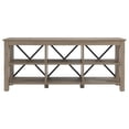 thumbnail image 4 of Henn&Hart 58" Antiqued Gray Oak/Metal TV Stand, 4 of 8