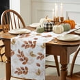 thumbnail image 3 of Fall Thanksgiving Table Runner, Autumn Thanksgiving Kitchen Dining Table Decoration for Home Party Decor 13x48 Inches, 3 of 9