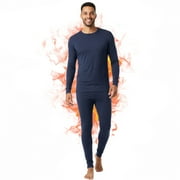 Ventana Men’s Fleece Thermal Underwear Set Ultra Soft Long Johns Base Layer 2pc Top Pants