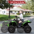 thumbnail image 2 of 24V Ride on Toys, 4 Wheeler ATV for Kids with 2 Seater, 4x200W Motors, 4WD/2WD Switchable, Green, 2 of 8