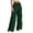 Army Green, variant on Women Y2K Bow Wide Leg Pants Baggy Sweatpants Comfy Lightweight Streetwear Patchwork Elastic Waist Baggy Wide Leg Pant with Pockets L