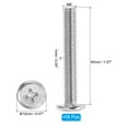 thumbnail image 2 of Uxcell Round Head Phillips Screws, 8 Pack M6-1 x 40mm 304 Stainless Steel 18-8 Full Thread, 2 of 7