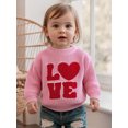 thumbnail image 6 of BemeyourBBs Toddler Baby Boys Girls Valentines Day Sweater Outfit Fall Winter Spring Clothes Long Sleeve Crew Neck Knit Pullover Tops, 6 of 9