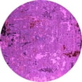 thumbnail image 1 of Ahgly Company Indoor Round Oriental Pink Industrial Area Rugs, 3' Round, 1 of 4
