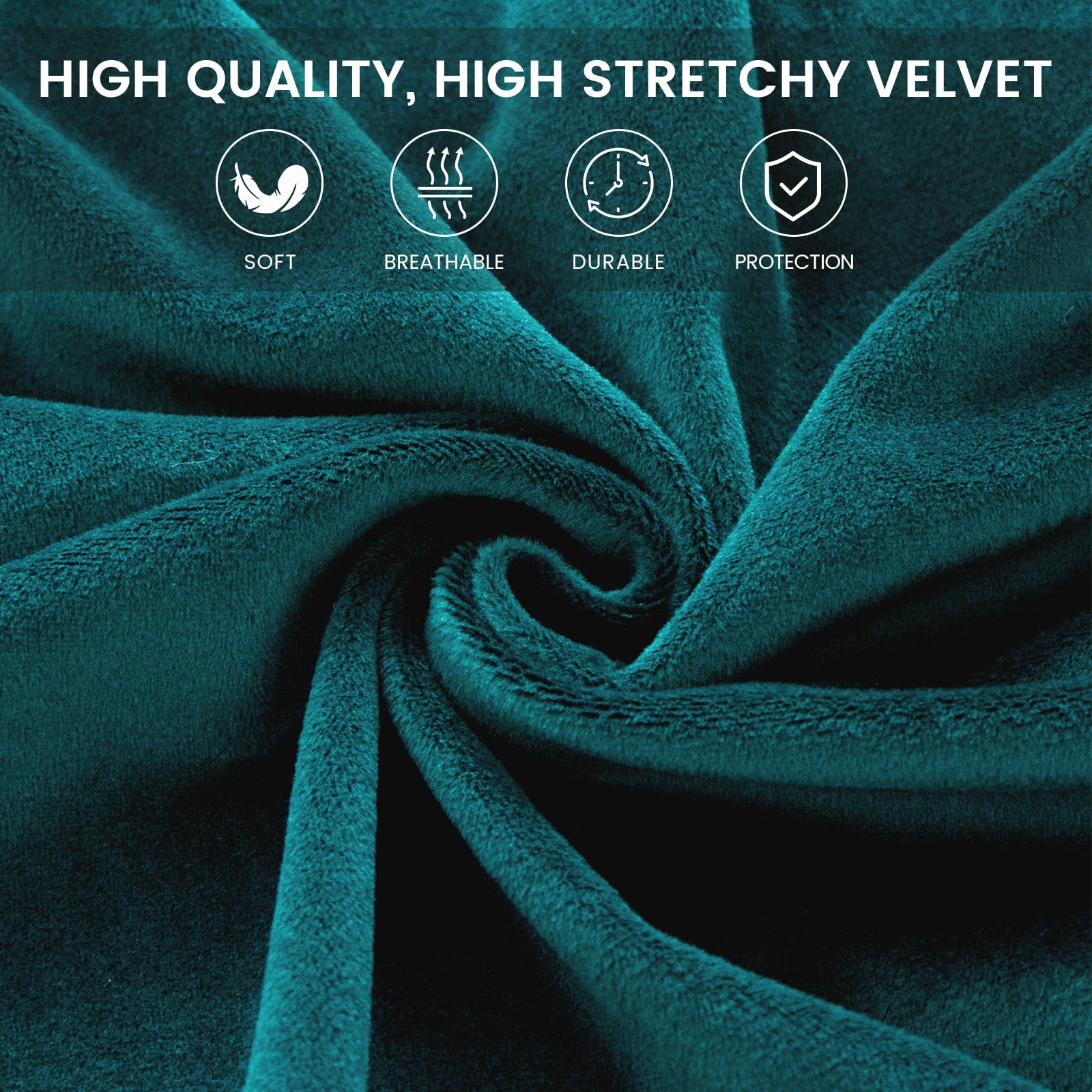 SHANNA Velvet Tub Chair Covers, 2 Pieces Stretch Modern Armchair Slipcovers Non Slip Sofa Couch Slipcover for Club Bar Counter Living Room Reception,With Separate Cushion Cover, Bright Green, 2 Pack