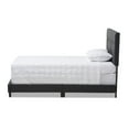 thumbnail image 2 of Baxton Studio Brookfield Modern and Contemporary Charcoal Gray Fabric Twin Size Bed, 2 of 7