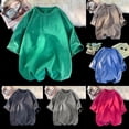 thumbnail image 4 of Lefu Mens Summer Short Sleeve Washed Solid T-shirt Fashion Basic Casual Streetwear, 4 of 9