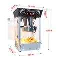 thumbnail image 2 of Commercial Popcorn MAKER Machine,12Ounce Kettle Stainless Steel w/Tempered Glass, 2 of 11