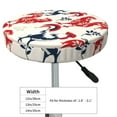 thumbnail image 4 of Naloa Roosters Round Bar Stool Cushion Cover 12-14 inch, Fits Kitchen, Office, Restaurant Chairs - 14 inch, 4 of 7