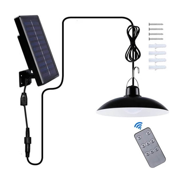 Lámpara solar colgante con control impermeable IP67
