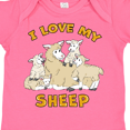 thumbnail image 4 of Inktastic I Love My Sheep with Cute Sheep Family Boys or Girls Baby Bodysuit, 4 of 5