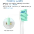 thumbnail image 3 of Replacement Brush Heads Compatible with E-Series HX7022 HX7001 Essence Xtreme Elite Advance and CleanCare Screw-On Toothbrush Handles (Pack Of 4), 3 of 5