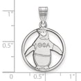 thumbnail image 2 of 925 Sterling Silver Rh-plated LogoArt Theta Phi Alpha Medium Circle Pendant; for Adults and Teens; for Women and Men, 2 of 2