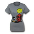 thumbnail image 3 of Marvel Deadpool Sadpool Juniors Grey T-Shirt | XL, 3 of 4