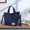 Dark Blue DB, variant on Gecau Lightweight Expandable Double Shoulder Strap&Capacity Travel Duffel Bag, Sports Tote Gym Bag, Shoulder Weekenders Overnight Bag For Women Pink Novel