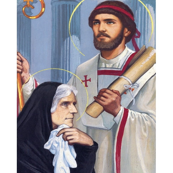 Catholic print picture - St Augustine N - 8" x 10" ready to be framed